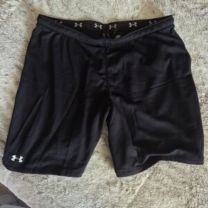 Under Armour Black Athletic Shorts with Moisture-Wicking Fabric